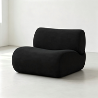 Ensemble de canapés compressés de style nordique élégant, mobilier domestique, assise profonde et confortable pour appartement et salon