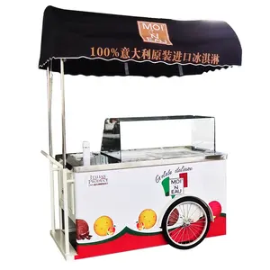Magasin d'usine présentoir personnalisé tricycle affichage de la crème glacée affichage de popsicle à vendre crème glacée congélateur nourriture voiture