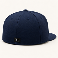 Casquettes de baseball à visière plate sur mesure pour articles promotionnels d'équipe, logo brodé en 3D, dos fermé, vente en gros de casquettes de sport en vrac