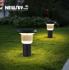 Toptan fiyat ile su geçirmez güneş ışığı 5W LED sabit çalışma açık bahçe için veranda bahçe çim yolu geçit çit ayağı