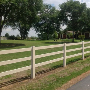 Paneles de vinilo profesional Horse Arena <span class=keywords><strong>3</strong></span> Rail Granja al aire libre Caja segura Estructura de configuración rápida Valla de caballo de PVC - Product Image 3