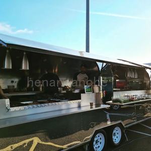 Stainless Steel Food Truck / EC Type Approval Catering Trailers Burger Food Van Coffee <b>Bar</b> Trailer - Product Image 6