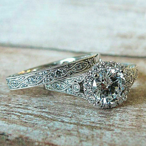 Anello geometrico da donna, gioiello di lusso per fidanzamento e matrimonio, accessorio elegante da regalo - Product Image 1