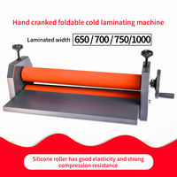 Machine de laminage manuelle ZEQUAN 650MM - Machine de laminage à froid pour film plastique - Machine de laminage pour rouleaux de photos