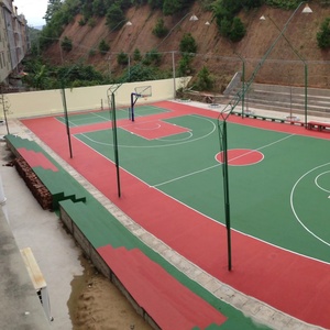 Suelos Deportivos Sintéticos <span class=keywords><strong>de</strong></span> Poliuretano, Revestimientos <span class=keywords><strong>de</strong></span> Silicona PU para Canchas <span class=keywords><strong>de</strong></span> Baloncesto, <span class=keywords><strong>Tenis</strong></span> y Bádminton <span class=keywords><strong>de</strong></span> <span class=keywords><strong>Cemento</strong></span> al Aire Libre - Product Image 3