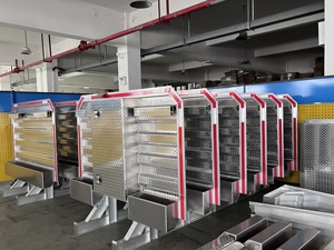 New 68'' X 80'' Aluminum Truck Headache Rack with Middle Door Full Tray Chain Hanger - Product Image 4