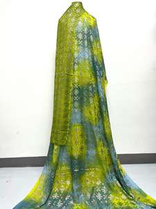 Abito da sposa da ragazza pronto per la nave 3.5 metri tessuto Chiffon Dirac 2.05 metri Gabasar tessuto Jacquard semplice stile 100% seta - Product Image 3