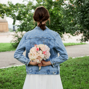 FUNG #6010C Wholesale <strong>Jacket</strong> and Stock Available Jean Denim <strong>Bridal</strong> <strong>Jackets</strong> - Product Image 1