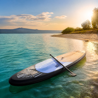Planche à pagaie gonflable de 12,5 pieds pour la navigation de plaisance, SUP de course ultra-plat avec kit d'accessoires complet et pompe à pagaie réglable pour adultes