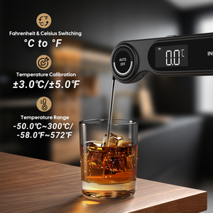 इंकबर्ड IHT-21K तत्काल पढ़ा मांस थर्मामीटर आईपी 65 वाटरप्रूफ 0.5 सेक फास्ट पढ़ने के लिए k सेंसर - Product Image 5