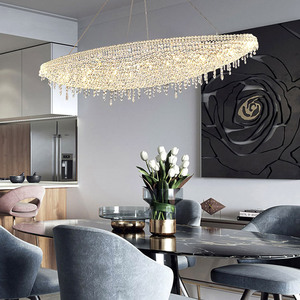 Candelabro de comedor de cristal medieval hecho en fábrica, lámpara colgante Interior de forma especial para salas de hotel - Product Image 2