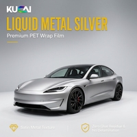 Film de protection de carrosserie automobile en vinyle PVC liquide métallisé argenté de haute qualité, super brillant, pour changement de couleur de carrosserie