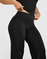Nuevos Leggings Deportivos OQQ de Cintura Alta para Mujer, Leggings Anchos para Yoga