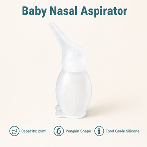 Aspirador Nasal Suave para Bebés Recién Nacidos con Punta Larga en Forma <span class=keywords><strong>de</strong></span> Pingüino, Herramienta <span class=keywords><strong>de</strong></span> Limpieza Nasal con Succión Bucal - Product Image 3
