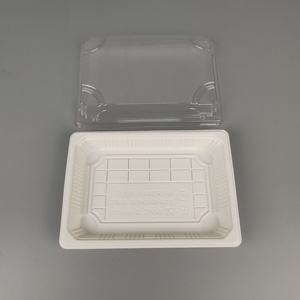 Bán Buôn Tùy Chỉnh Xách Tay Dùng Một Lần PP Nhựa Khay Thức Ăn Với Nắp Đúc Sẵn Món Ăn Cho Sushi Thịt Mì Bánh Mì Lưu Trữ - Product Image 3