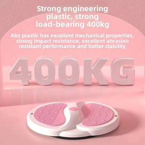 Plateforme de torsion ergonomique anti-tremblement pour abdominaux, grand disque de torsion robuste et silencieux pour la taille, 35,5x27cm, avec cordon de serrage pour usage à plat - Product Image 6