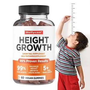 Crescita altezza OEM aumento Gummies vitamina calcio 100mg magnesio glicinato 30mg zinco Ashwagandha altezza crescita Gummies - Product Image 1