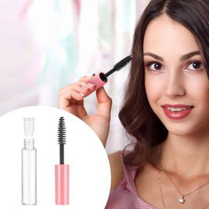 Wholesale High Quality Plastic Screw Mascara <b>Tubes</b> Empty Pink Eyeliner Container Lip Gloss <b>Tube</b> White 1.5ml 5ml 100pcs Cosmetic - Product Image 4