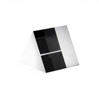 Prisme optique triangulaire équilatéral en verre, cube d'angle, lentille optique laser personnalisée, haute transmission, taille optionnelle
