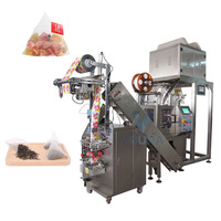 Machine d'emballage et de remplissage automatique multifonctionnelle pour sachets de thé triangulaires en plastique, à économie d'énergie
