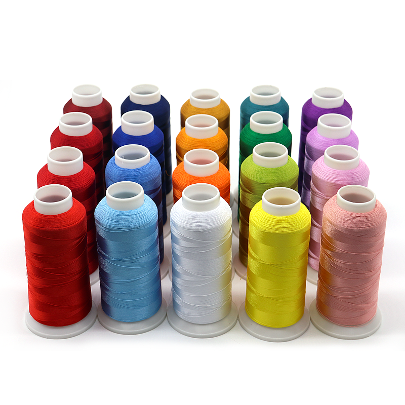 Lot Stock 700 Colors 100% Polyester Manufacturer Embroidery Thread For Machine Embroidery Delivery Fast