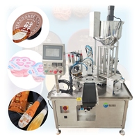 Remplissage et scellage de paquets de liquides Machine de remplissage et de scellage automatique de tasses à pouding en poudre Machine de remplissage et de scellage de tasses