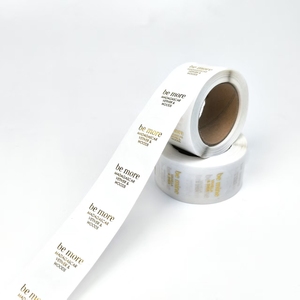 ملصقات شفافة فاخرة مخصصة بورق ذهبي مقاومة للماء ذاتية اللصق - Product Image 3