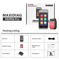 Autel Official Store MaxiDiag MD906 PRO Outil de diagnostic de véhicule Lecteur de code Scanner OBD2 du système complet de voiture Amélioré de MD806