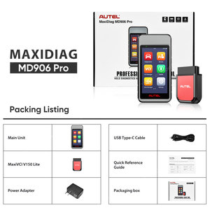 Autel chính thức cửa hàng maxidiag md906 Pro xe công cụ Chẩn đoán quét mã đọc xe đầy đủ hệ thống máy quét <span class=keywords><strong>OBD2</strong></span> nâng cấp của MD806 - Product Image 6