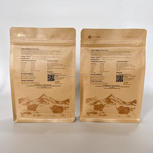 Sac refermable à huit soudures pour aliments pour chiens avec fenêtre transparente pour afficher les croquettes, en matériau composite épaissi résistant aux perforations - Product Image 2