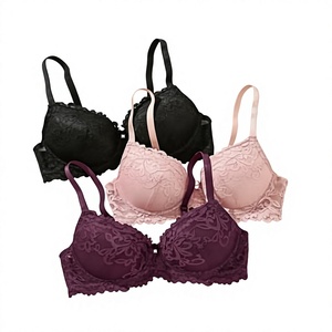 Women Seamless Wire Free Full Cup Bra Solid Color Knitted Spandex Nylon Basic Style All Seasons Machine Washable - Product Image 4