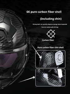 Nuevo <span class=keywords><strong>Casco</strong></span> de Moto Abatible <span class=keywords><strong>LS2</strong></span> FF901 de <span class=keywords><strong>Fibra</strong></span> de <span class=keywords><strong>Carbono</strong></span> con Doble Visor para Todas las Estaciones, Homologado ECE y Certificado 3C - Product Image 6