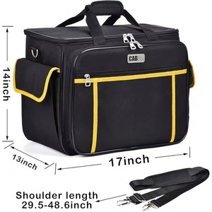 Sac de rangement pour accessoires de machine à coudre, imperméable, personnalisé, fabriqué en usine BSCI, sac de transport pour machine à coudre avec rembourrage amovible - Product Image 4