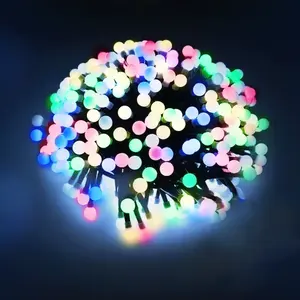 Ghirlanda di luci LED tipo petardo, funzionamento a batterie 3AA, colori RGBY, lunghezza 5m, ideale per decorazioni - Product Image 1