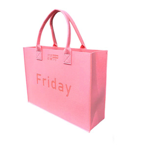 Felt Tote Bags Nonwoven Square <b>Large</b> Capacity Digital Printing Promotional Gift Bags - Product Image 2
