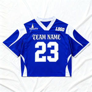 Maglia Personalizzata Stile Retrò da Football Americano in Tessuto Traspirante e ad Asciugatura Rapida, Perfetta per l'Uso Quotidiano Urbano - Product Image 1