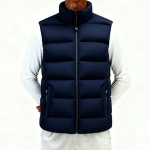 Veste <span class=keywords><strong>sans</strong></span> manches en duvet thermique pour homme, taille plus, chaude pour l'hiver, vente en gros - Product Image 1
