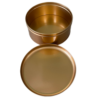 Boîtes en métal rondes pour biscuits, gâteaux et pâtisseries avec étiquette personnalisée, boîtes en fer blanc pour chocolat, sucre, gâteaux, aliments, cadeaux