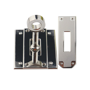 Stainless Steel Three Piece <b>Lock</b> Set 24.3x18.3mm Chrome Finish For Travel Bag Hardware Accessories - Product Image 4