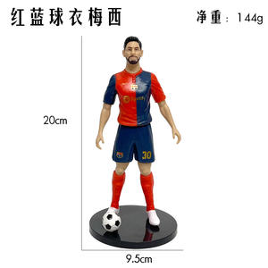 Statues réalistes de stars du football, 13 pièces, figurines d'action en PVC, design classique pour collection, souvenir, cadeau pour les fans de football - Product Image 2