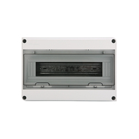 Boîtier MCB en plastique ABS étanche pour l'extérieur Boîtier de montage sur tableau de bord électronique Boîtier de fournitures électriques à HT-15 voies