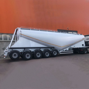 30cbm acier 4 essieux en vrac ciment semi-remorque 45T charge utile pour le marché de la Jordanie - Product Image 1