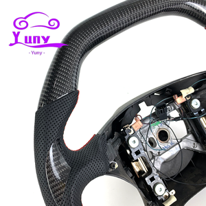 Volante <span class=keywords><strong>de</strong></span> Fibra <span class=keywords><strong>de</strong></span> Carbono Real Personalizado para Mustang 2000-2004, Estilo <span class=keywords><strong>de</strong></span> Carreras para <span class=keywords><strong>Ford</strong></span> Mustang - Product Image 4