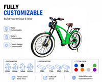 Vélo électrique à pneus larges 60V 1500W, couple de 130 Nm, 60 km/h, frein hydraulique à 4 pistons, 7 vitesses, fabricant OEM, MOQ 1