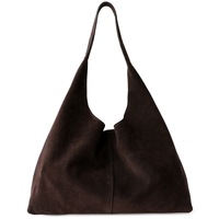 Nouveau Sac Fourre-tout Vintage en Daim pour Femme 2025, Sac à Main Seau Décontracté Grande Capacité en Cuir de Vachette Pleine Fleur
