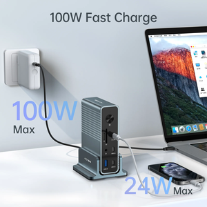 ACASIS 15 en 1 USB C Hub Tipo C Adaptador 3,1 Con Entrega de Energía HD Carga RJ45 Gigabit Ethernet Puerto 3 USB 3,0 Puertos Tarjeta SD - Product Image 5