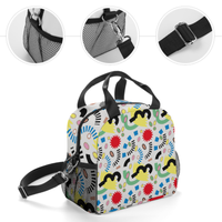 Sac à déjeuner isotherme personnalisé pour enfants, sac de transport alimentaire scolaire, imprimé mignon, léger, portable, pour garçons et filles, effet isolant, fermeture éclair