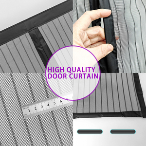 ข้ามพรมแดนขายร้อนมุ้งกันยุงประตูตาข่ายม่านแม่เหล็กยึดม่านประตูแม่เหล็กด้วยตะขอและห่วง - Product Image 2