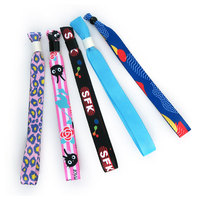 Bracelets personnalisés en tissu jacquard écologique, légers et doux, pour conférences, expositions et événements
