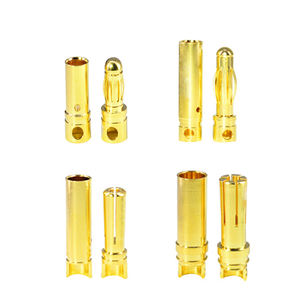 24K Vergoldete RC Amass 8MM 6,5MM 6MM 5,5MM <span class=keywords><strong>4MM</strong></span> 3,5MM 3MM 2MM Männliche und Weibliche Kupfer-Anschlussklemmen Kabelverbinder Bananenstecker - Product Image 5